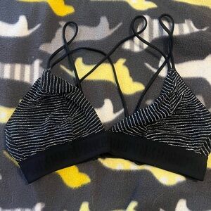 Striped Black Bralette
